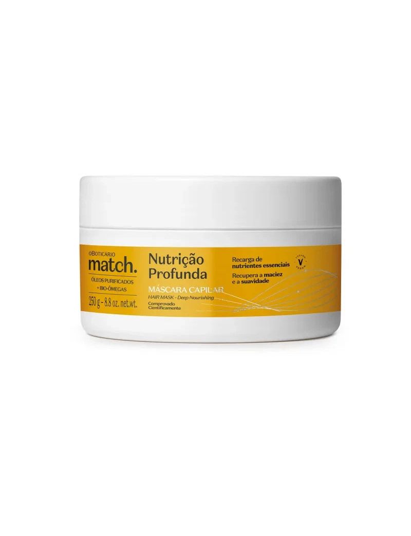 M&aacute;scara Capilar Nutri&ccedil;&atilde;o Profunda 250g