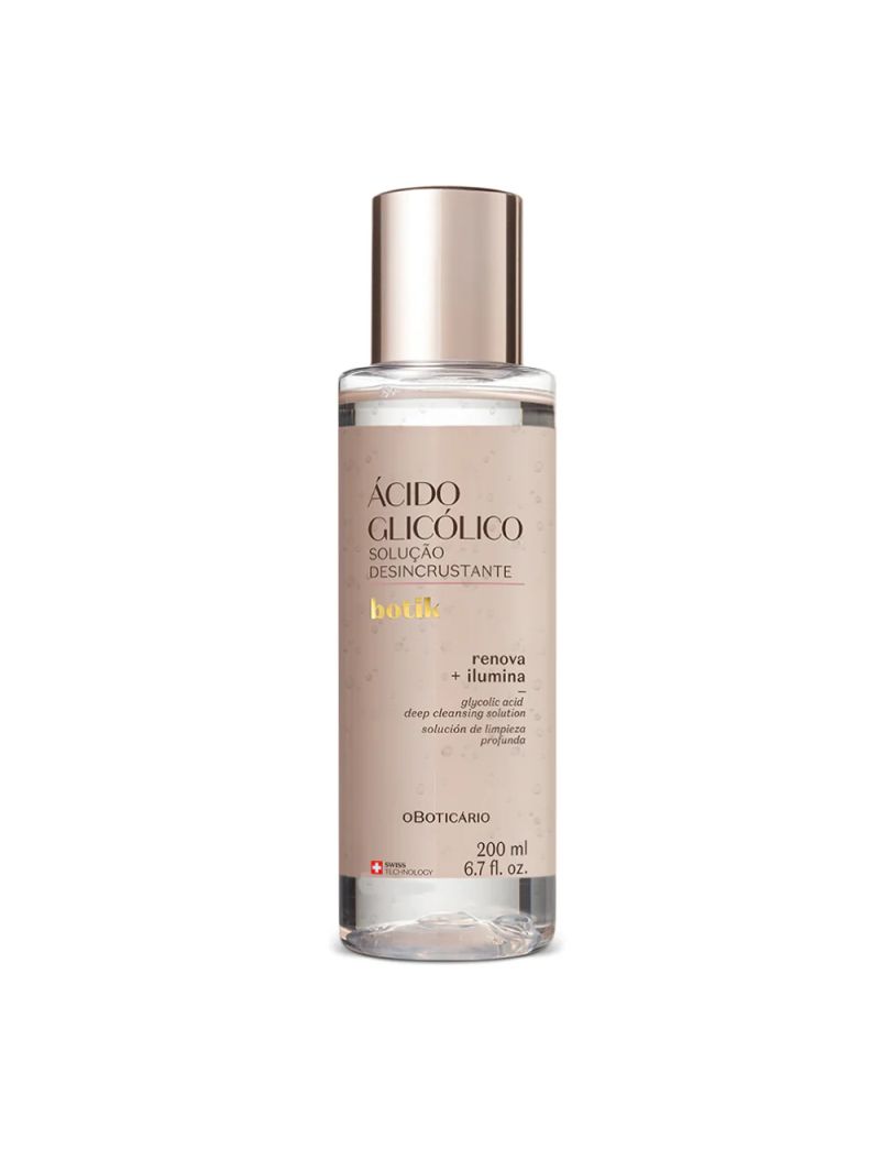 Solu&ccedil;&atilde;o Desincrustante &Aacute;cido Glic&oacute;lico Botik, 200ml