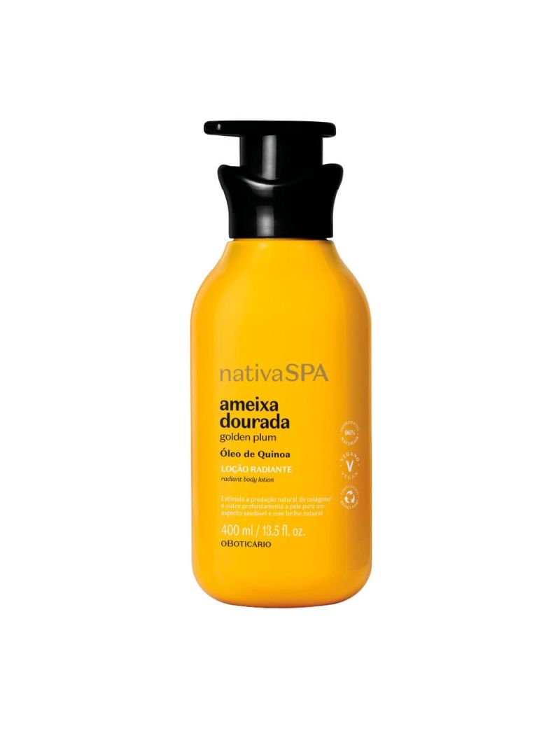 Lo&ccedil;&atilde;o Hidratante Corporal Nativa Spa Ameixa Dourada, 400ml