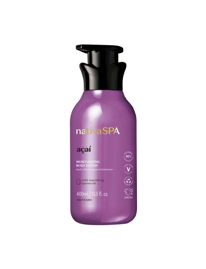 Lo&ccedil;&atilde;o Hidratante Nativa SPA A&ccedil;a&iacute;, 400ml