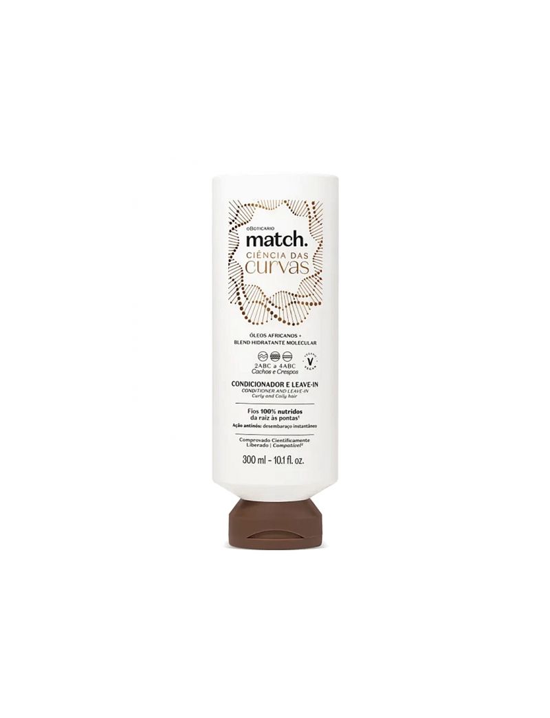 Condicionador E Leave-In Match Ci&ecirc;ncia das Curvas 300ml